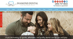 Desktop Screenshot of diamonddentalok.com